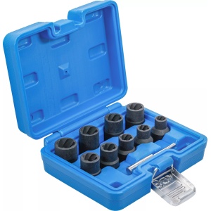 Set extractoare pentru suruburi deteriorate 10 - 19 mm, antrenare 1/2", 10 piese, BGS 5266 - Img 3