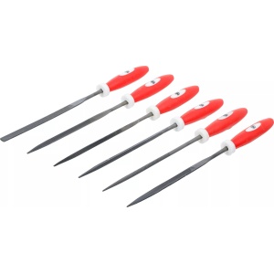 Set mini pile fine cu varf ascutit lungime 140 mm, 6 piese, BGS DIY 1911 - Img 1