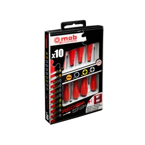 Set mixt cu surubelnite, dispozitiv pentru magnetizat / demagnetizat, 10 piese, Mob&Ius 9129000801