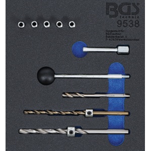 Set pentru reparatii filete ale suruburilor de fixare la injectoare motoare Mercedes Benz CDI, 10 piese, BGS 9538 - Img 1