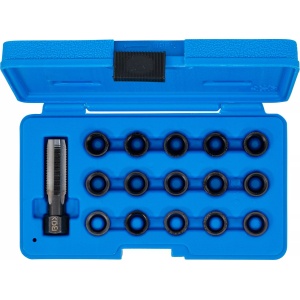Set pentru reparatii filete bujii M14x1.25, 16 piese, BGS 149 - Img 4