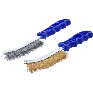 Set perii de sârma din oţel şi alama, 260 mm, 2 piese, BGS 71033