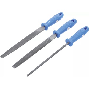 Set pile pentru lucrari de lacatuserie, lungime 200 mm, 3 piese, BGS 50210