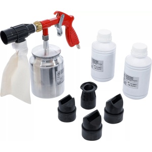 Set pistol de sablat si accesorii + 2 flacoane cu nisip pentru sablat, BGS DIY 3650