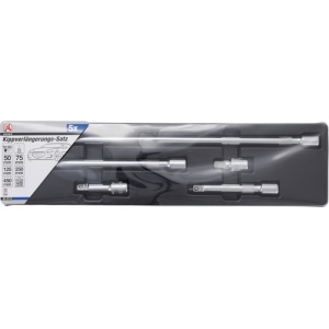 Set prelungitoare cu cap sferic cu antrenare 12,5 mm (1/2"), 5 piese, BGS DIY 6112 - Img 2