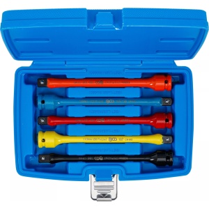 Set prelungitoare pentru prezoane de roti cu limitare la strangere, 100-150Nm, 5 piese, BGS 185 - Img 3
