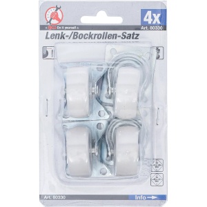 Set role directoare/fixe | 40 mm | 4 piese, BGS DIY 80330 - Img 3