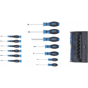 Set surubelnite, cu sortiment de biţi, in suport de plastic, 29 piese, BGS 6825 - Img 3