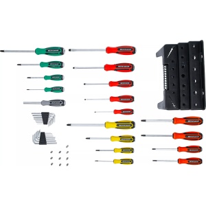 Set şurubelniţe cu sortiment de biţi, în suport de plastic, 44 piese, BGS 35836 - Img 4