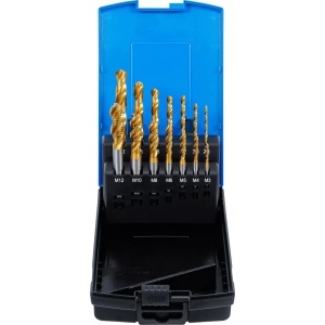 Set tarozi M3 - M12 cu burghie incluse Ø 2,5 - 10,2 mm, BGS 9296 - Img 1