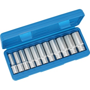 Set tubulare adanci 8 - 19 mm profil hexagon, antrenare 3/8", 11 piese, Condor 1009-38 - Img 2