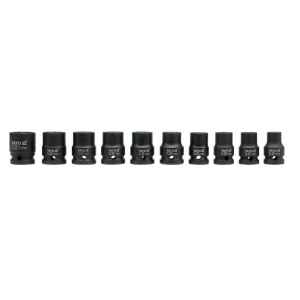 Set tubulare de impact 10 - 22 mm, antrenare 1/2", 10 piese, Yato 1025
