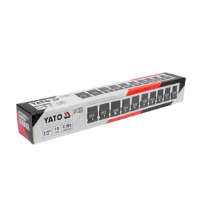 Set tubulare de impact 10 - 22 mm, antrenare 1/2", 10 piese, Yato 1025 - Img 4