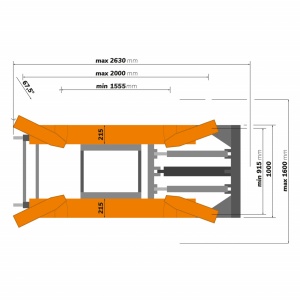 STD-3128 230V Elevator auto foarfeca mobil pentru tinichigerie, 2.8 tone - Img 5