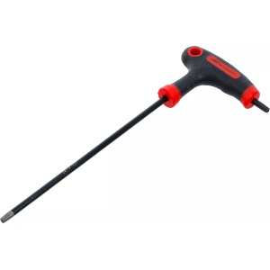 Şurubelniţa cu mâner T şi lama laterala | Profil T (pentru Torx) cu/fara alezaj T27, BGS DIY 7880-T27 - Img 1
