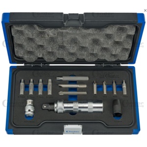 Surubelnita de impact, antrenare 1/2", adaptor + biti,14 piese, Condor 2102 - Img 1