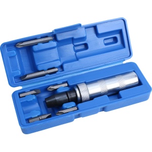 Surubelnita de impact, reversibila stânga / dreapta, antrenare 1/2", include adaptor + 6 biti, Condor 224 - Img 2