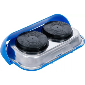 Tava magnetica cu maner pentru scule, piese si accesorii, dimensiuni 249x152x54mm, forta magnetica de peindere 5Kg, BGS 67102 - Img 5