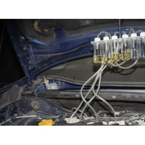 Tester retur injectoare Common-Rail cu 32 adaptoare, BGS DIY 98106 - Img 8
