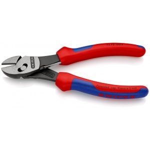 TwinForce® Sfic de taiere ultraperformant cu arc de deschidere, manşoane multicomponent, lungime 180 mm, Knipex 7372180F - Img 2