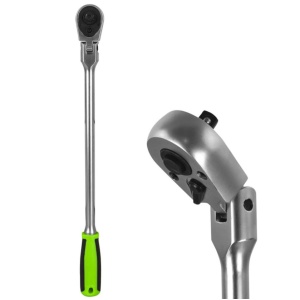 Antrenor 1/4” clichet lung reversibil cu 72 dinti, JBM 53886 - Img 2