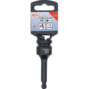 Bit de impact Inbus cu cap sferic 8 mm, lungime 75 mm, antrenare 1/2", BGS 5488-8 - Img 2