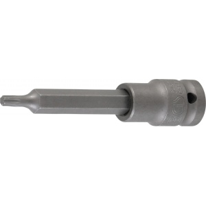 Bit de impact Torx T27, lungime 100mm, antrenare cu tubulara 1/2", BGS 5467