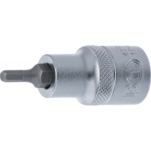 Bit Imbus 4mm, lungime 55mm, antrenare cu tubulara 1/2", BGS 4250