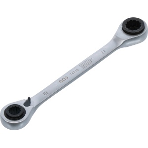 Chei inelare clichet duble comutabilă 4-in-1 / 8 x 10 - 9 x 11 mm, BGS 74719
