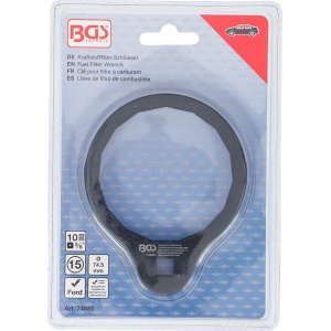 Cheie filtru de ulei cu15 laturi Ø 74,5 mm pentru Ford 1.5, 1.6 EcoBoost, BGS 74680 - Img 2