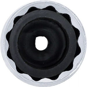 Cheie pentru bujii 21 mm in 12 colturi cu cauciuc de prindere, antrenare 1/2", BGS 2386 - Img 3