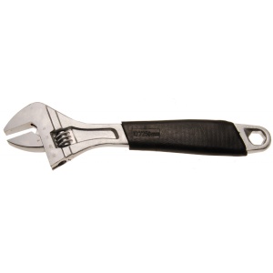 Cheie reglabila 10" cu rola, mâner acoperit in plastic, deschidere max. 31mm, lungime 250 mm, BGS 1442