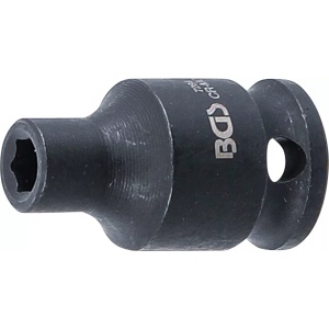 Cheie tubulară de impact, 6 colțuri, 6,3 mm (1/4"), 4 mm, B-7284 - Img 1