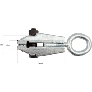 Clema de tras pentru lucrari de tinichigerie auto, sarcina max. 5 tone, Yato YT-2542 - Img 2