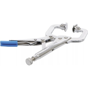 Cleste autoblocant pentru tinichigerie,extra scurt, lungime110 mm, BGS 507 - Img 3