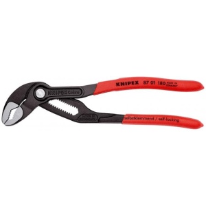 Cleste Cobra® pentru tevi si pompe de apa cu autoblocare, lungime180 mm, Knipex 8701180 - Img 2