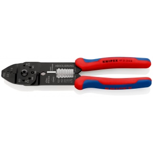 Cleste de sertizat 0,5 - 2,5 mm², manşoane multicomponent, lungime 230 mm, Knipex 9721215B - Img 1
