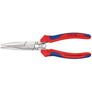 Cleste pentru cleme de tapiţerie, manşoane multicomponent, lungime 185 mm, Knipex 9192180 - Img 3