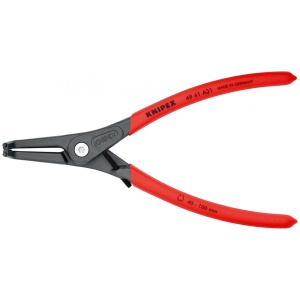 Cleste pentru inele de siguranta de exterior, manere acoperite cu material plastic aderent, lungime 210 mm, Knipex 4941A31 - Img 3