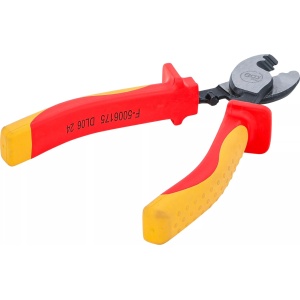 Cleste pentru taiat cabluri cu manere izolate VDE, lungime 160 mm, BGS 35885 - Img 3