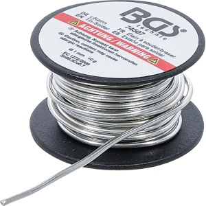 Cositor de lipit pe rolă fără plumb Ø 1 mm 10 g - Img 1
