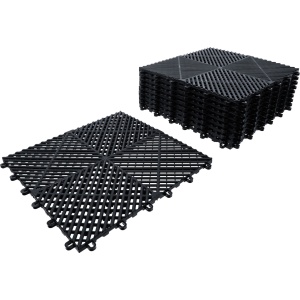 Covorase pentru spatii de lucru, sistem de prindere click 400 x 400 x 18 mm, 10 piese, BGS 74546 - Img 2