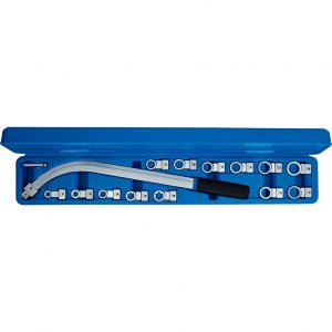 Curea trapezoidala si set de chei pentru rolele intinzatoare, 15 piese, Brilliant Tools BT571060 - Img 2