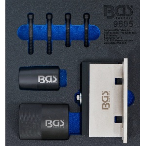 Dispozitiv prindere axe cu came şi set unelte pentru inel etanşare arbore cotit | pentru Ford, Volvo 2.5 Turbo, BGS 9605 - Img 1