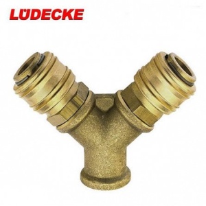 Distibuitor de aer cu 2 cuple rapide cu filet 1/2", DN 7.2 mm