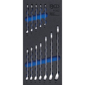 Echipare pentru dulap 1/3, Set chei combinate 45099 mm, 12 piese, BGS 4082