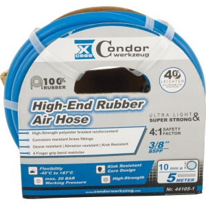 Furtun DL ø10mmx5m, cauciuc solid high-end, fără cuplare, Condor 44105-1 - Img 2