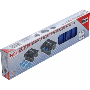 Nervura separare pentru cutie de transport unelte, material plastic, 6 piese, BGS 70222 - Img 6