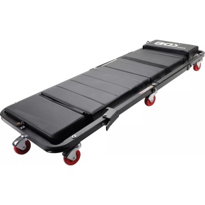 Pat de lucru mobil / scaun pentru mecanici, dimensiuni 120 x 420 mm, BGS 2995 - Img 3