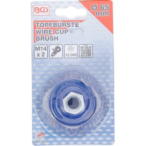 Perie de sarma rotunda M14x2, Ø 65, BGS 3993 - Img 4